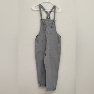 Aerie Gray Cotton Jumpsuit